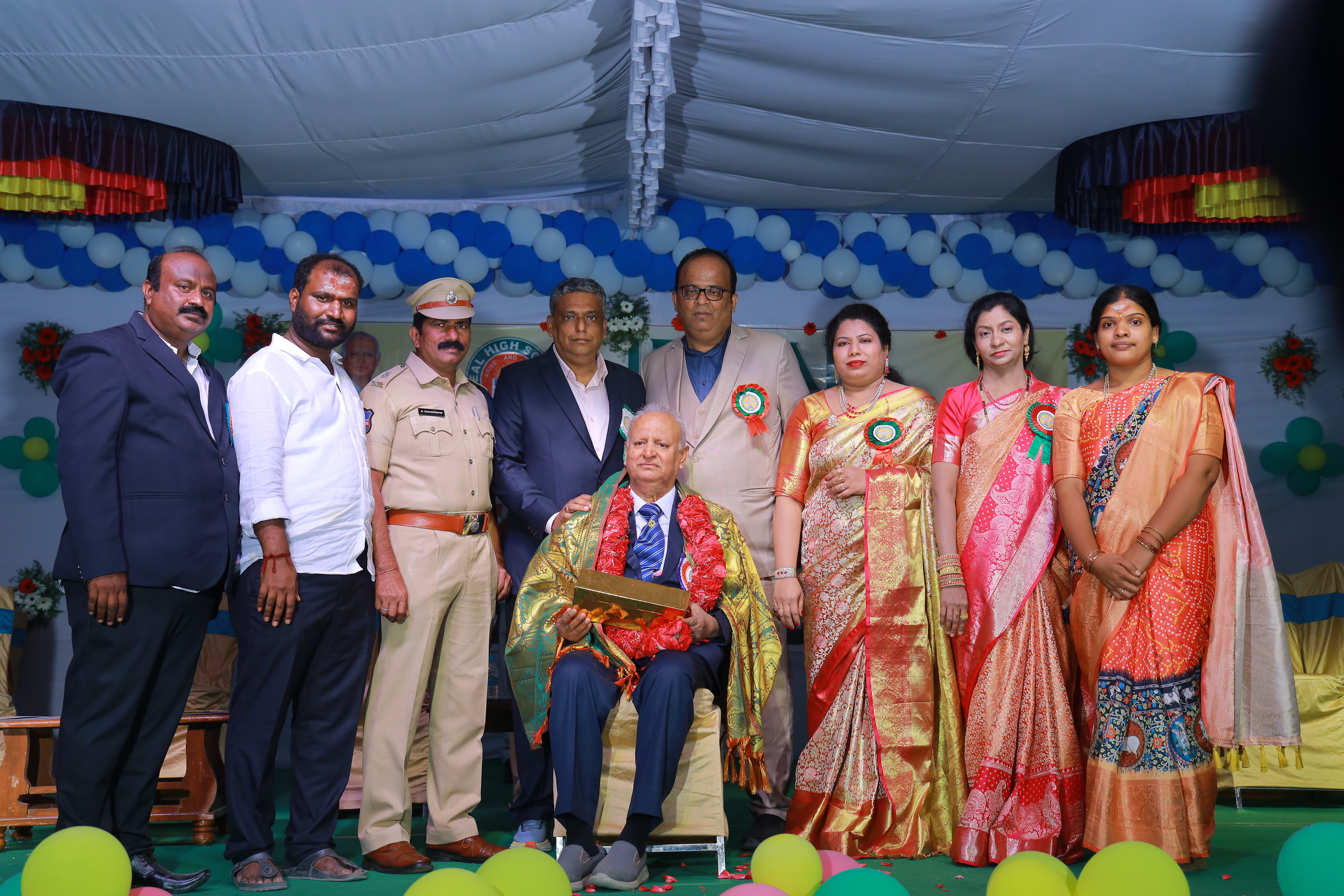 Chairman Felicitation with Team at Ideal High School