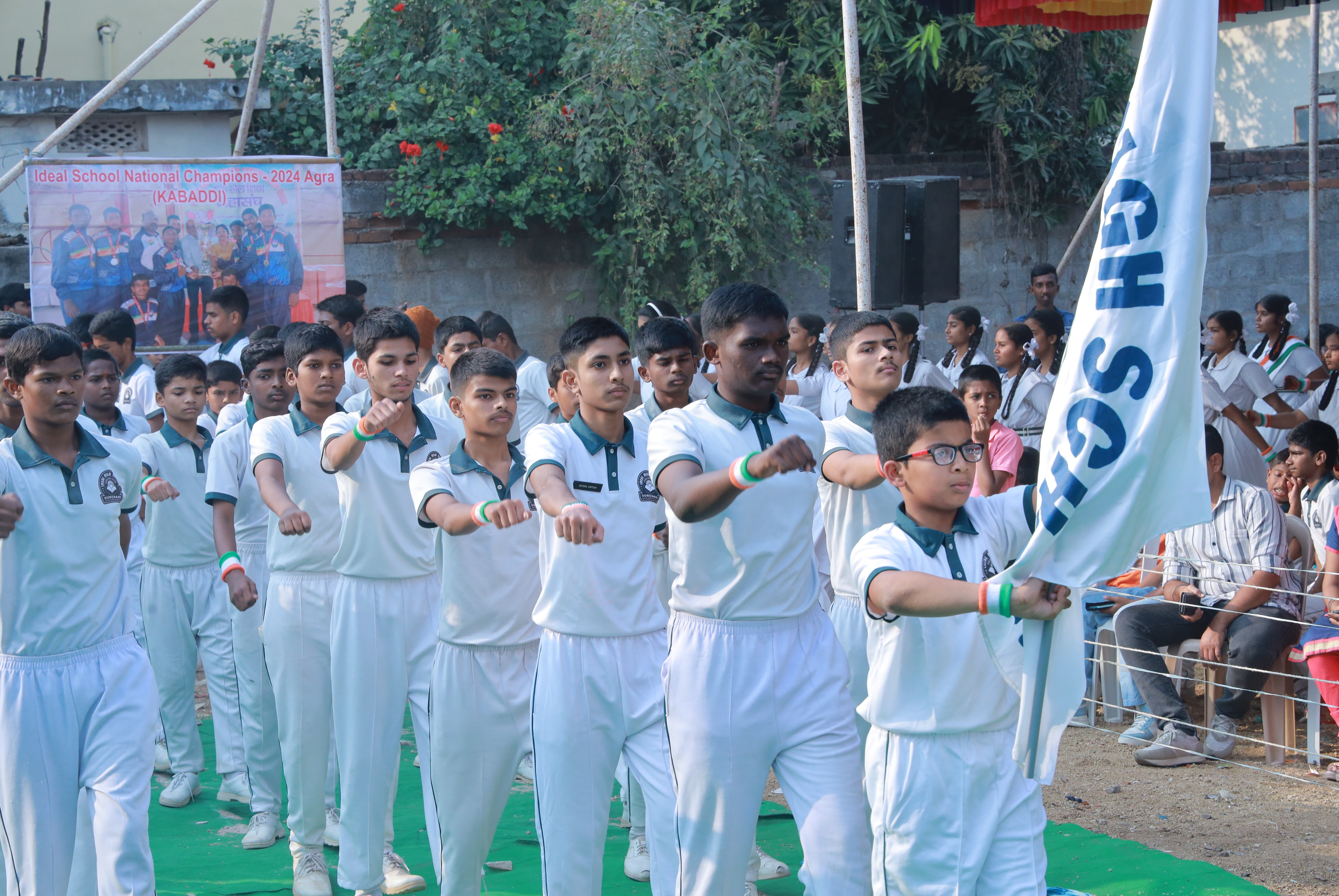 March Past and National Champions at Ideal High School